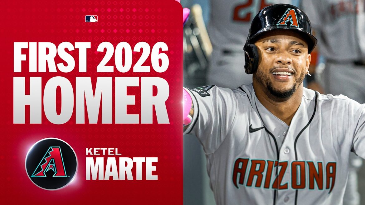 Ketel Marte's first home run of 2026 comes against the Dodgers! | MLB Highlights
