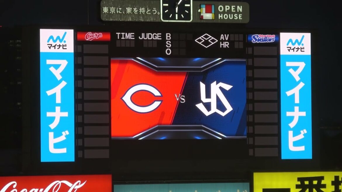 【神宮開幕】2026年版 スタメン発表 ビジョン現地映像 【東京ヤクルトスワローズ】