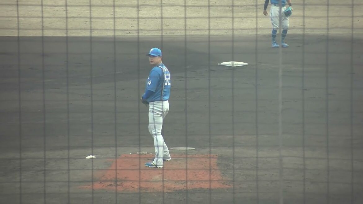 北海道日本ハムファイターズ 池田隆英投手 投球練習 2026/3/12 草薙球場