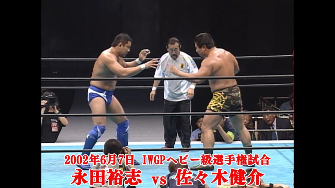 2002年6月7日 日本武道館 IWGPヘビー級選手権試合 永田裕志 vs 佐々木健介【3分動画】