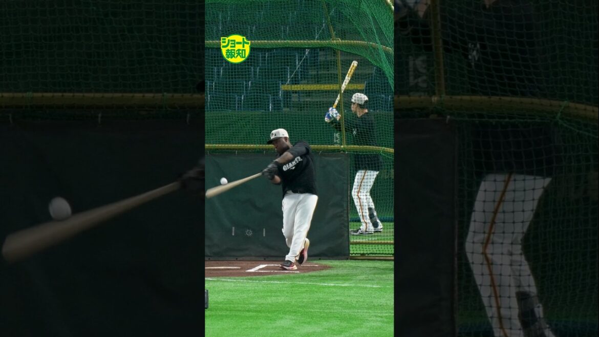 【動画】ウィーラーコーチが現役さながらのスイングで柵越え披露【ショート報知】