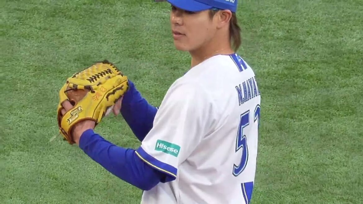 【2026年初登板】9回表のマウンドには中川颯が登場！今季も美しいアンダースローは健在！(2026.3.28/横浜スタジアム）