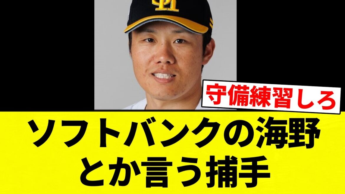 【ガッシリ覚醒すか?笑】ソフトバンクの海野とか言う捕手wwwwwwwwww【プロ野球反応集】【2chスレ】【なんG】 【ガッシリ覚醒すか?笑】ソフトバンクの海野とか言う捕手wwwwwwwwww【プロ野球反応集】【2chスレ】【なんG】