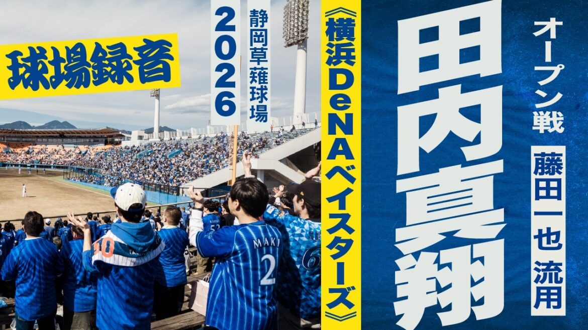 高音質🎺【藤田一也 流用】田内真翔 選手応援歌《横浜DeNAベイスターズ》2026静岡草薙球場