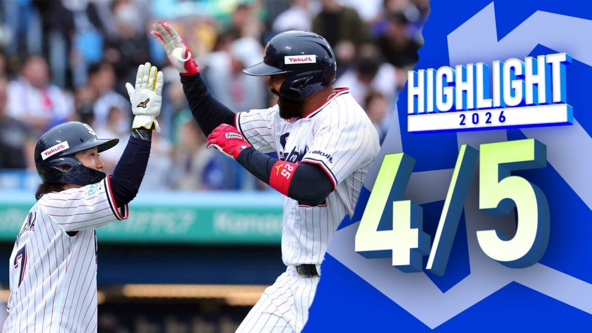 【スワローズ活躍シーン】7回ウラ、打者一巡の猛攻で大逆転勝利! 4月5日 東京ヤクルトスワローズvs中日ドラゴンズ(神宮球場) 【スワローズ活躍シーン】7回ウラ、打者一巡の猛攻で大逆転勝利! 4月5日 東京ヤクルトスワローズvs中日ドラゴンズ(神宮球場)