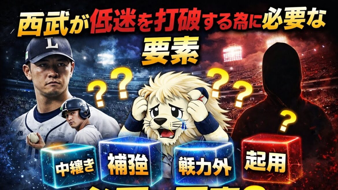 【西武ライオンズ】西武が低迷を打破する為に必要な要素を勝手に考えた動画
