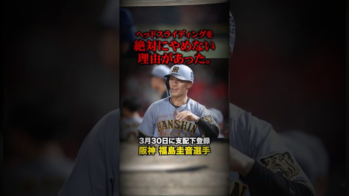 【危険なのに…】阪神 福島圭音がヘッドスライディングを辞めない理由 #阪神 #プロ野球