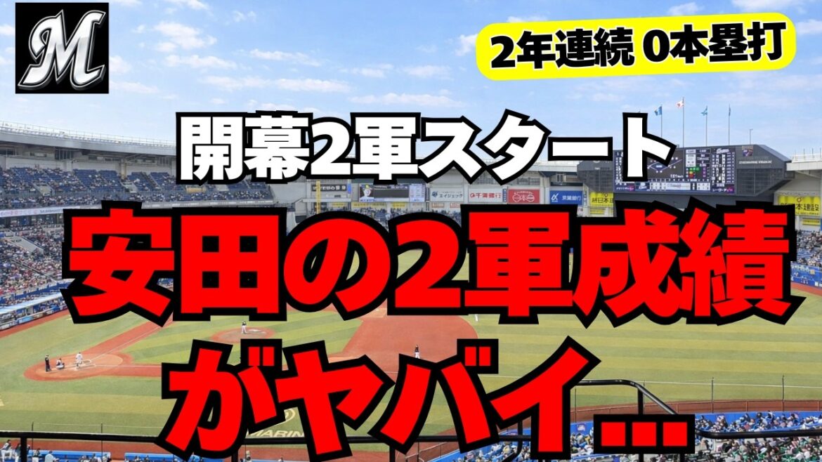 【千葉ロッテ】開幕2軍・安田尚憲の状況がヤバイ・・・
