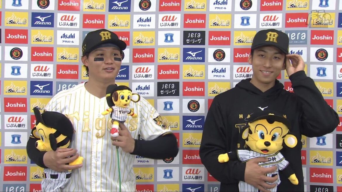 【#森下翔太 選手、#茨木秀俊 選手のヒーローインタビュー、#藤川球児 監督インタビュー】 4月9日(木) 阪神vsヤクルト（甲子園）