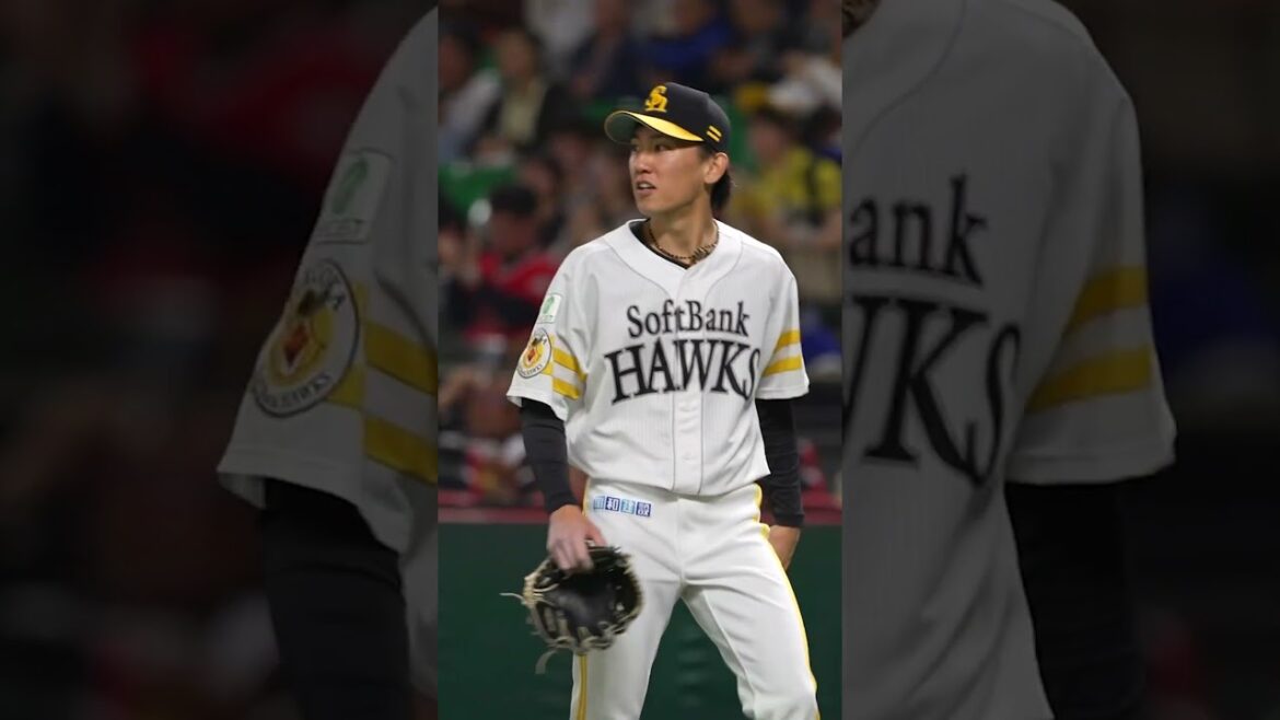 超反応でゲッツー完了！ #大津亮介 #sbhawks #全新