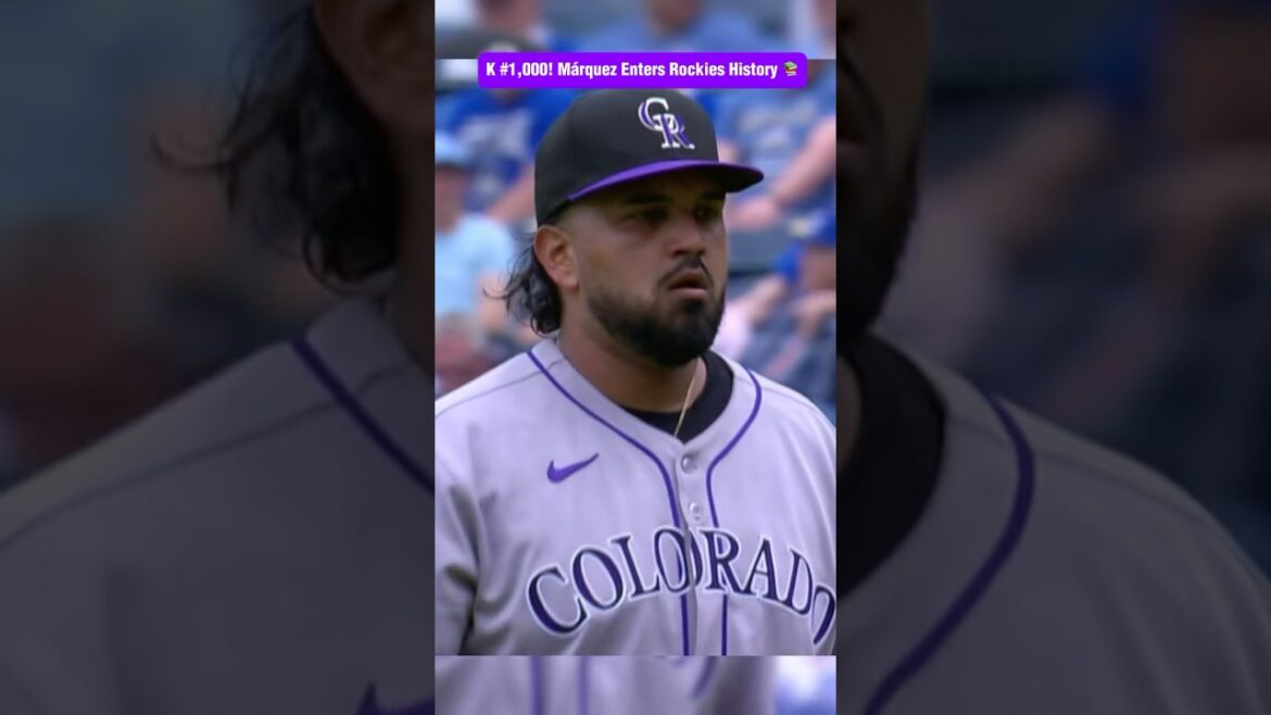 Germán Márquez records 1,000th strikeout of career #baseball #mlb #rockies #colorado
