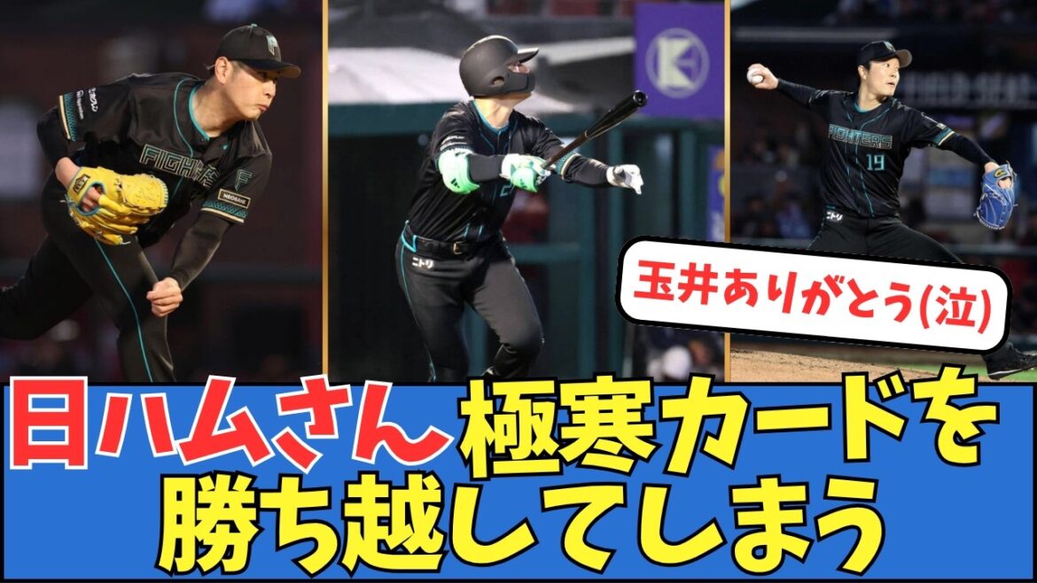 【玉井がキタ！】日ハムさん、極寒カードを勝ち越してしまう