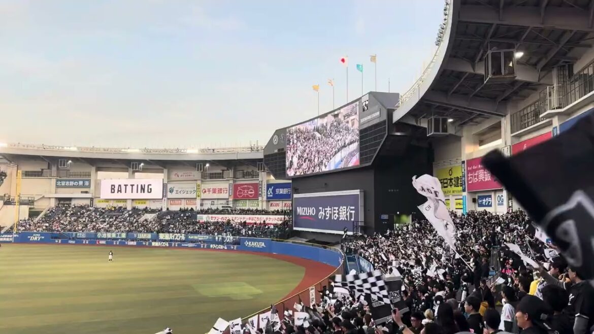 Take to the Field & マリーンズスタメン発表 & 内竜也さん始球式   2026/4/3 ロッテ vs ソフトバンク  #chibalotte