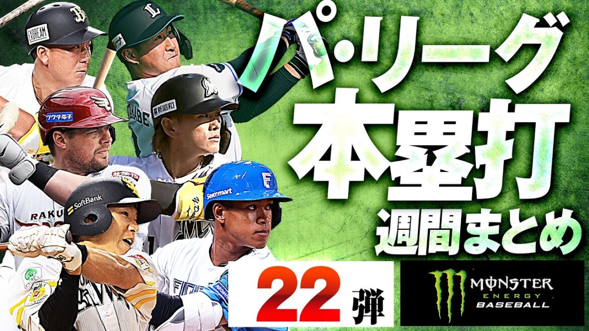 【4/7-4/12】パ・リーグ本塁打「全22弾」まとめ【Supported by モンスターエナジー】