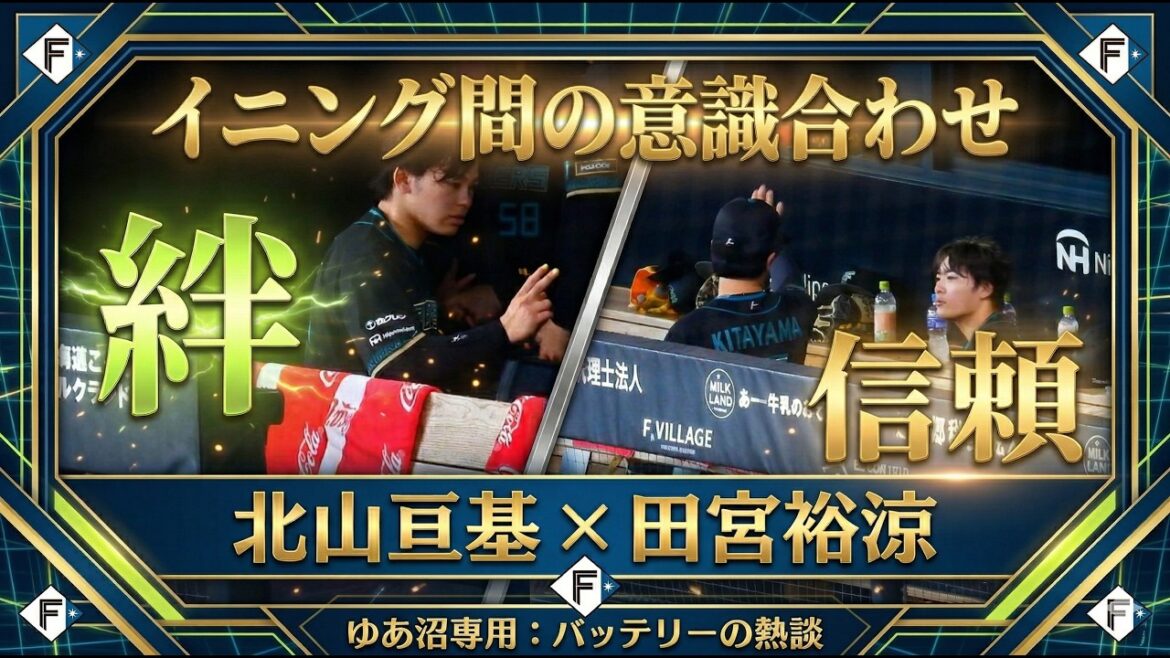【20260322】《ゆあ沼専用》イニング間も話し合う田宮裕涼と北山亘基。