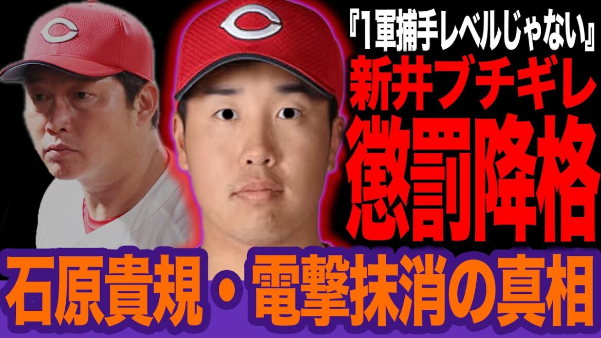 石原貴規が懲罰降格された衝撃の真相に絶句…新井監督が大激怒するレベルの失態、苦しい広島捕手事情も降格を強行した理由が…【プロ野球】 石原貴規が懲罰降格された衝撃の真相に絶句…新井監督が大激怒するレベルの失態、苦しい広島捕手事情も降格を強行した理由が…【プロ野球】