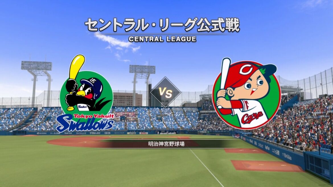 2022☆ヤクルト（原樹理）ＶＳ広島（アンダーソン）☆明治神宮球場【Switch】プロ野球スピリッツ2022