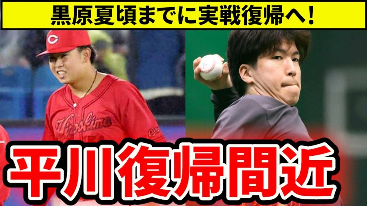 【広島】平川実戦復帰間近？黒原夏までに実戦復帰へ！けが人の明るい話題【広島東洋カープ】
