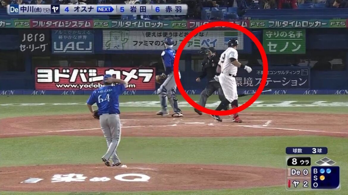 プロ野球 川上拓斗 審判員 バット 頭部 直撃 瞬間! オスナ　川上審判 バット直撃 負傷 集中治療室で治療 ヤクルト－DeNA2026年4月17日