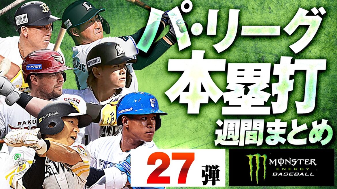 【4/14-4/19】パ・リーグ本塁打「全27弾」まとめ【Supported by モンスターエナジー】