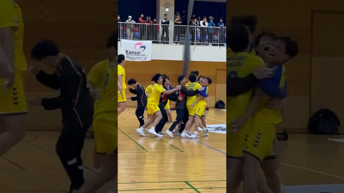 運命のラスト5秒🤾‼️関学55年ぶり悲願の関西制覇の瞬間　#ハンドボール #関西学生ハンド