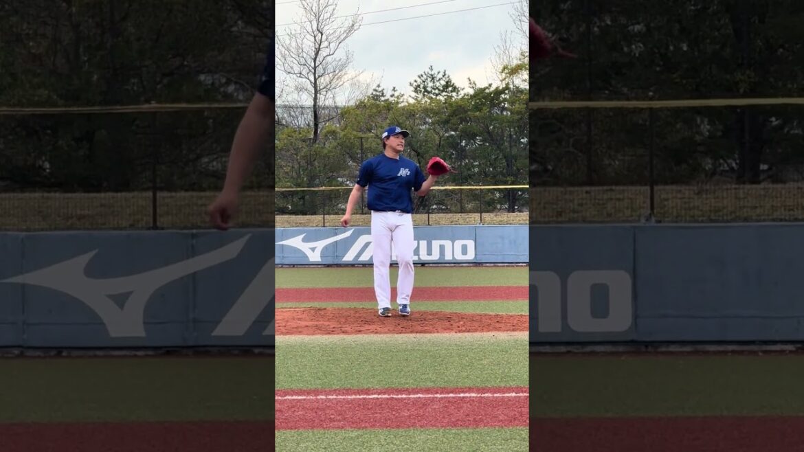 実戦初登板の岩下大輝投手！#岩下大輝 #野球 #がんばろう能登 #shorts #baseball