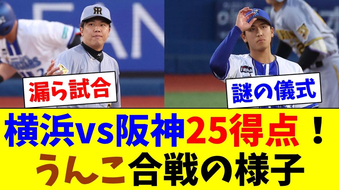 横浜阪神戦、両軍合わせて25得点17四死球の馬鹿試合に