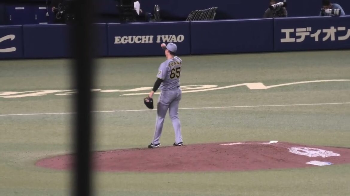 阪神タイガース 湯浅京己投手 投球練習 2026/4/10 バンテリンドーム