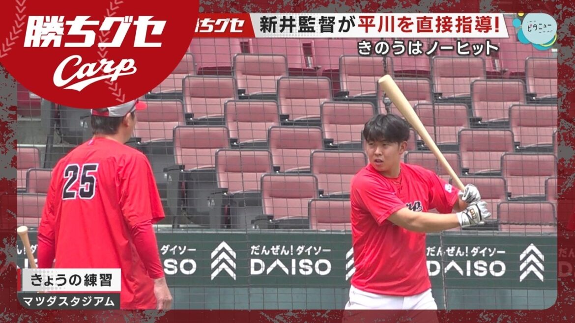 【Carp】平川に新井監督が直接...｜勝ちグセ｜カープ｜ピタニュー