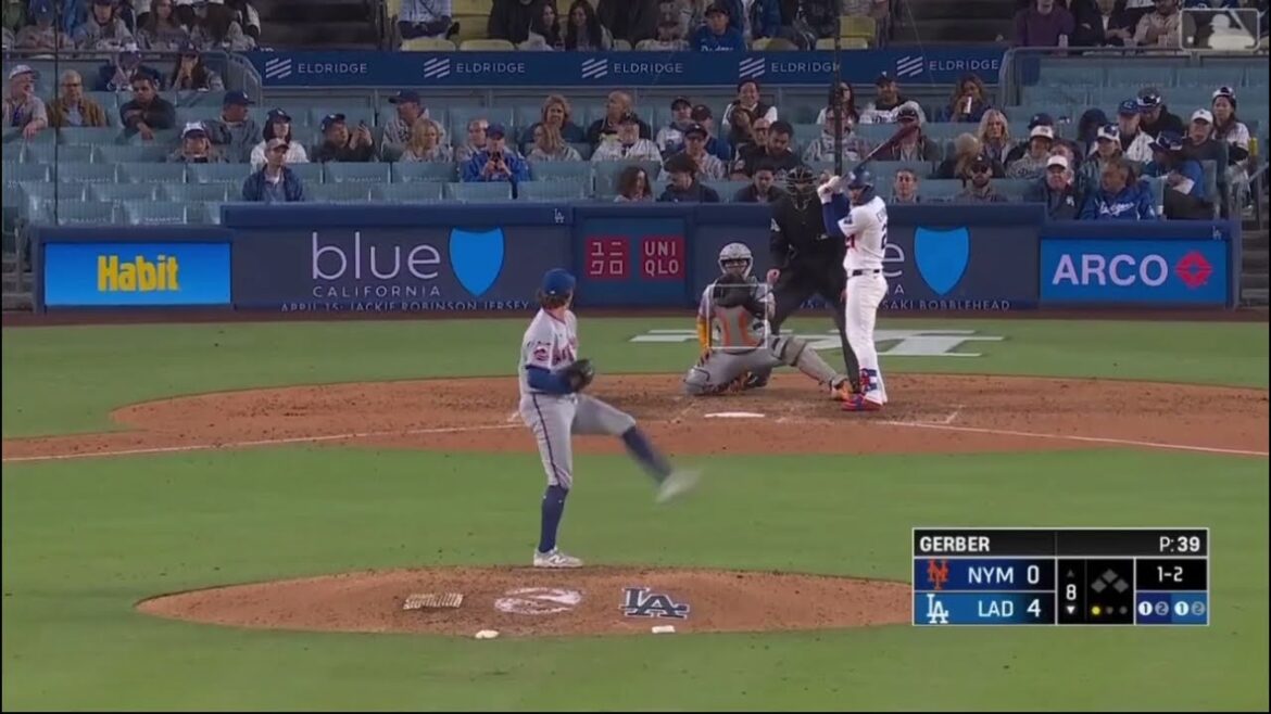 NYM@LAD: Joey Gerber strikes out 5 in season debut (2026)