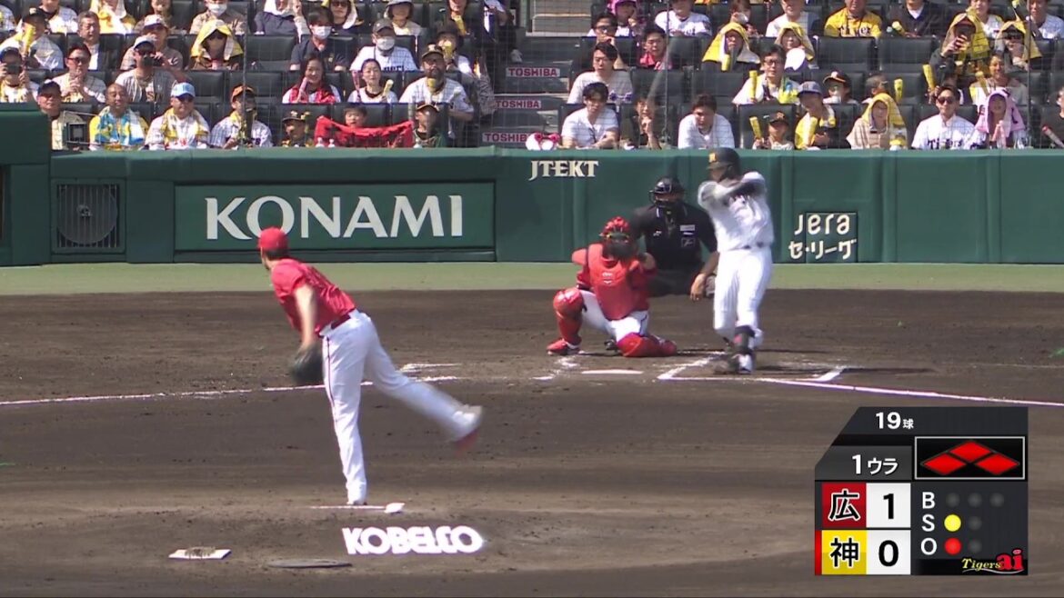 【すぐに同点】1回裏 一死満塁のチャンスで#大山悠輔 選手がレフトへの犠牲フライを放ち同点に追いつく！【2026/4/25 Ｔ－C 】