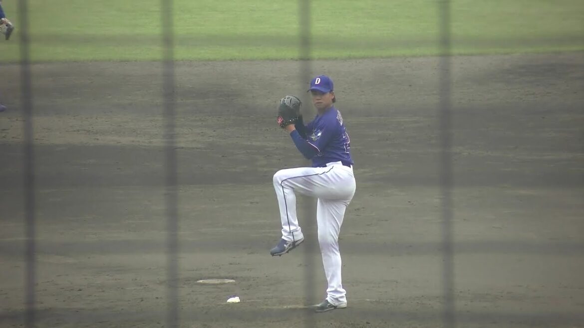 中日ドラゴンズ 松木平優太投手 投球練習 2026/4/22 ちゅーるスタジアム