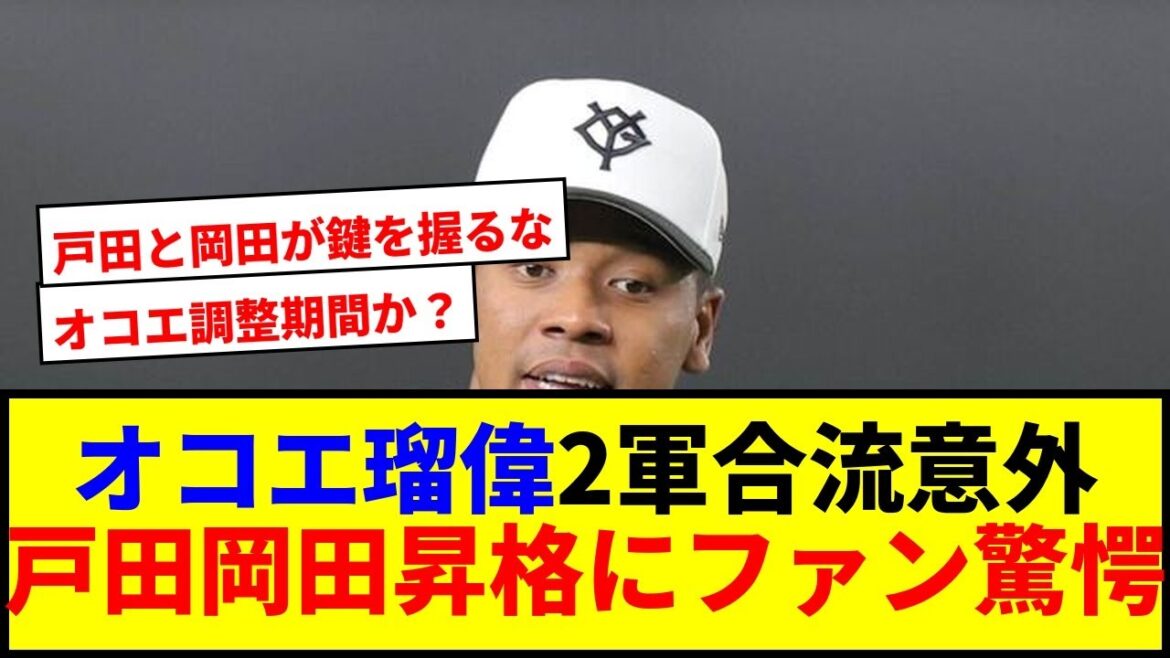 【速報】オコエ瑠偉が2軍合流！巨人の選手起用にファン驚愕wwww