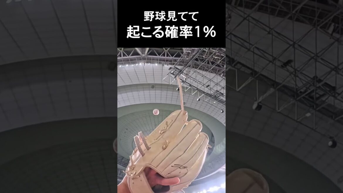 野球見てて起こる確率1% #野球