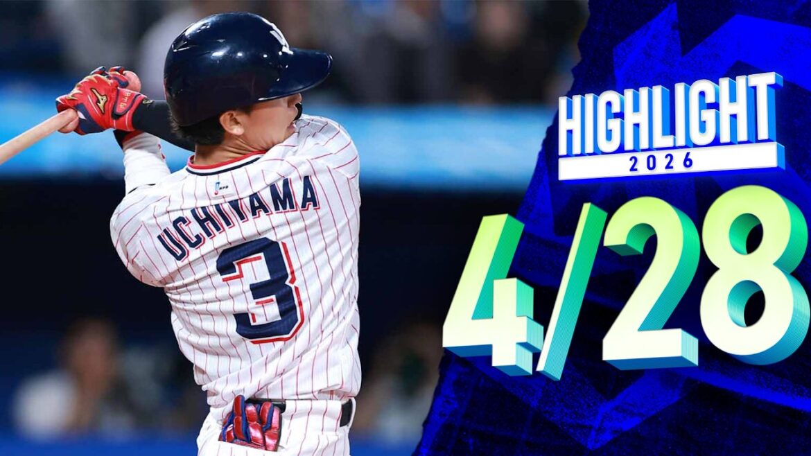 【スワローズ活躍シーン】連敗止めて首位浮上！　4月28日　東京ヤクルトスワローズvs阪神タイガース（神宮球場）