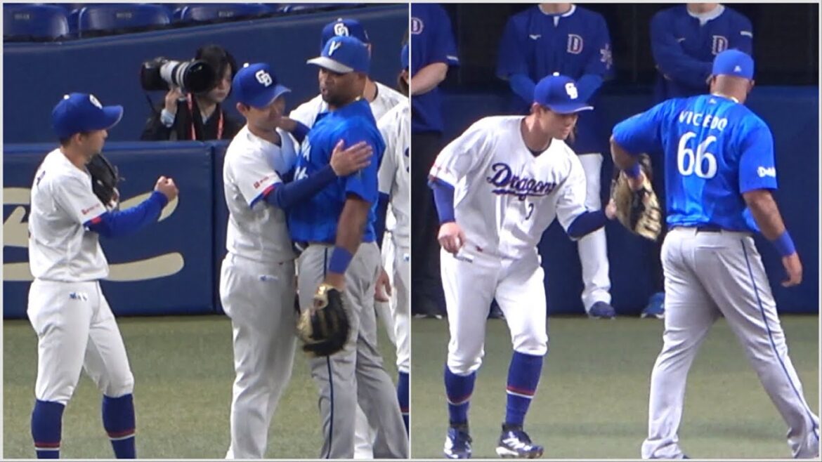 ドラゴンズの面々と再会したビシエド！
