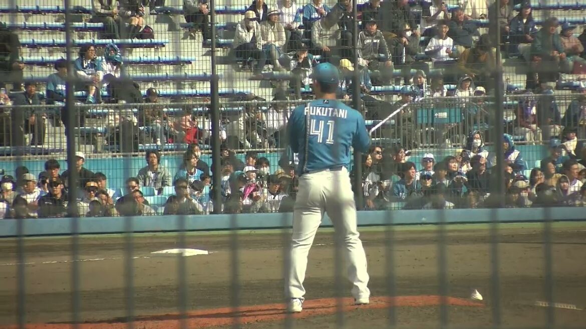 北海道日本ハムファイターズ 福谷浩司投手 投球練習 2026/3/12 草薙球場
