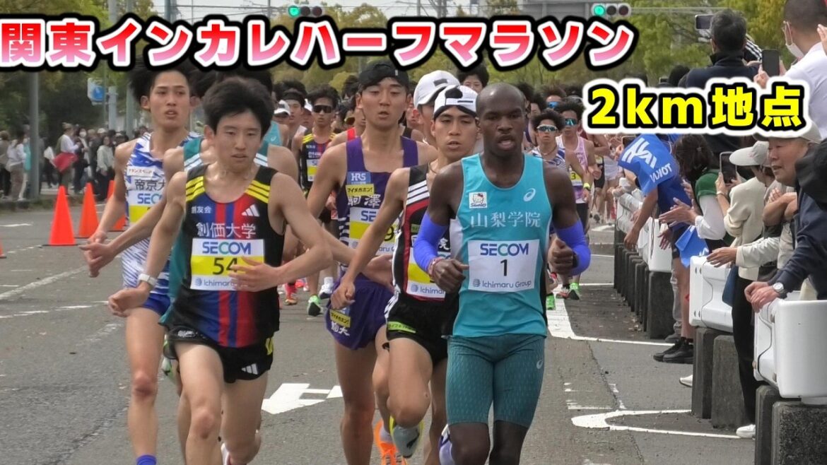 [関東インカレ]ハーフマラソン 2kmくらい