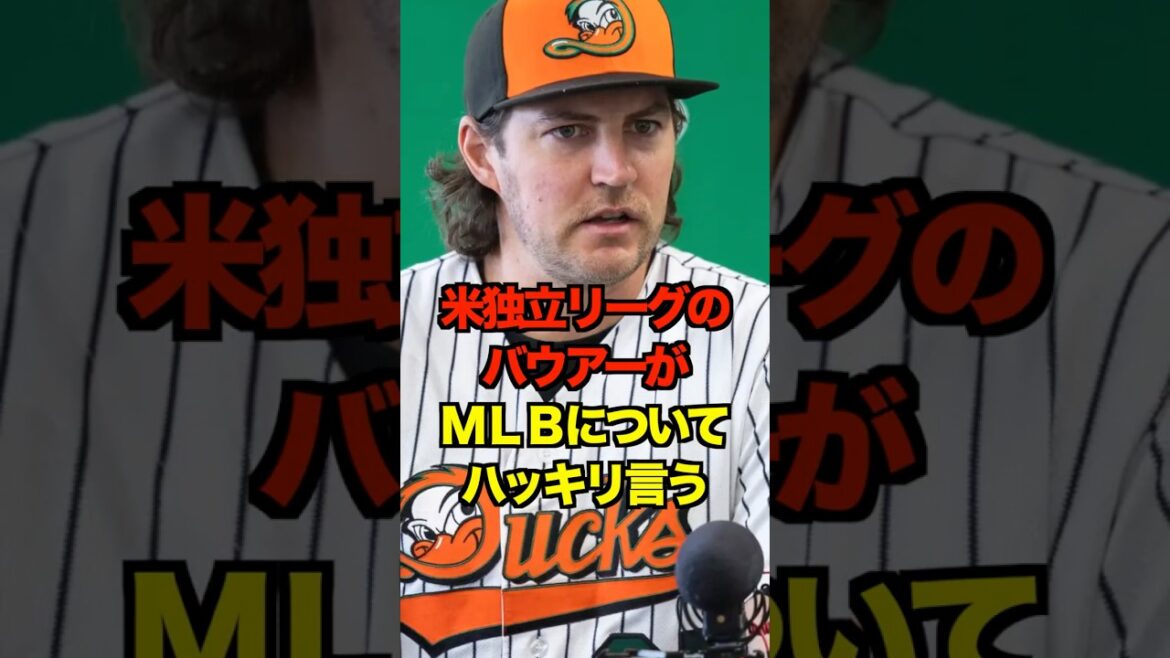 米独立リーグのバウアーがＭＬＢについてハッキリ言う　#DeNA #ベイスターズ #バウアー #プロ野球 #野球 #shorts