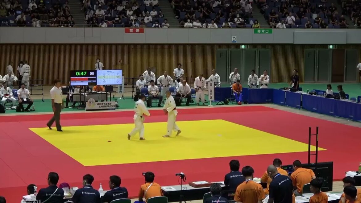 2023年IH 柔道男子 73kg級 二回戦 森雄大 天理(奈良) vs 小山田凰太 鹿児島情報(鹿児島)