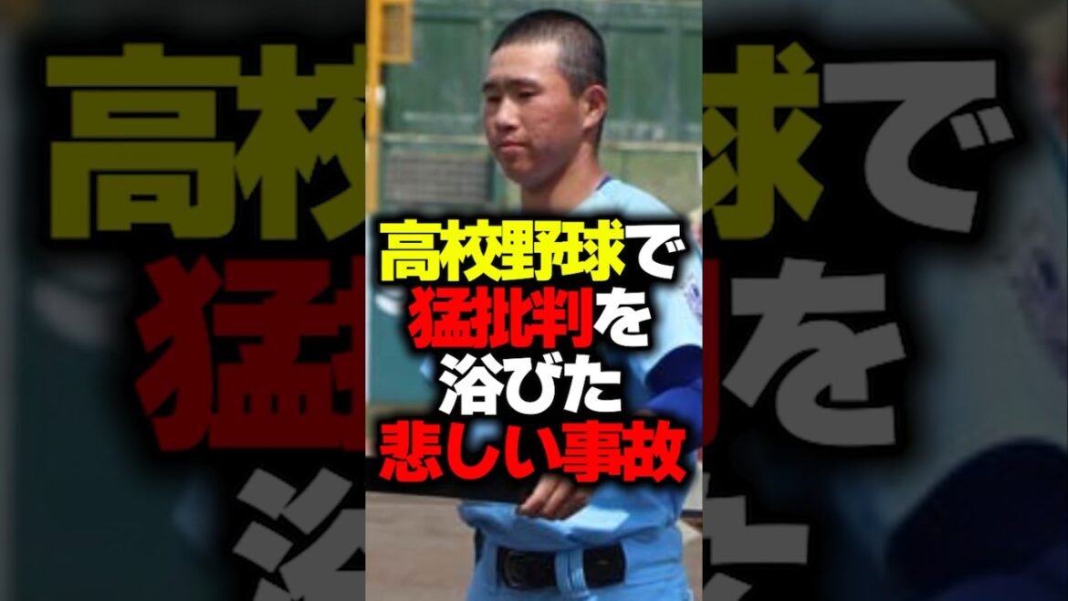 高校野球で猛批判を浴びた悲しい事故#shorts #事故 #高校野球