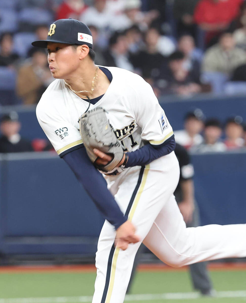 Orix Buffaloes starter Shumpeita Yamashita (Photo by Hidenori Baba)