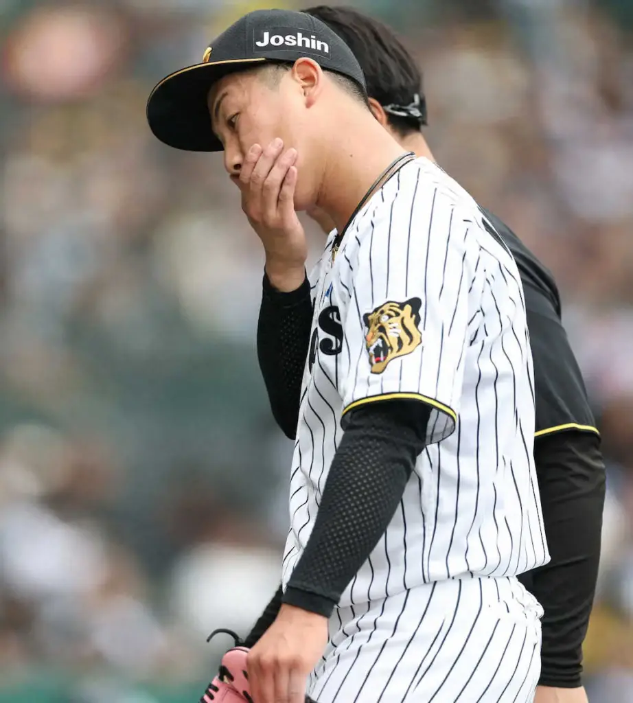 阪神　伊原陵人にアクシデント…マウンドにトレーナー駆け付けてそのまま降板　序盤から失点重ねる - スポニチ Sponichi Annex 野球