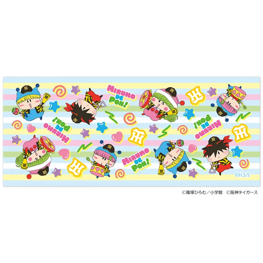 Tigers×ミルモでポン!フェイスタオル(総柄ver.)