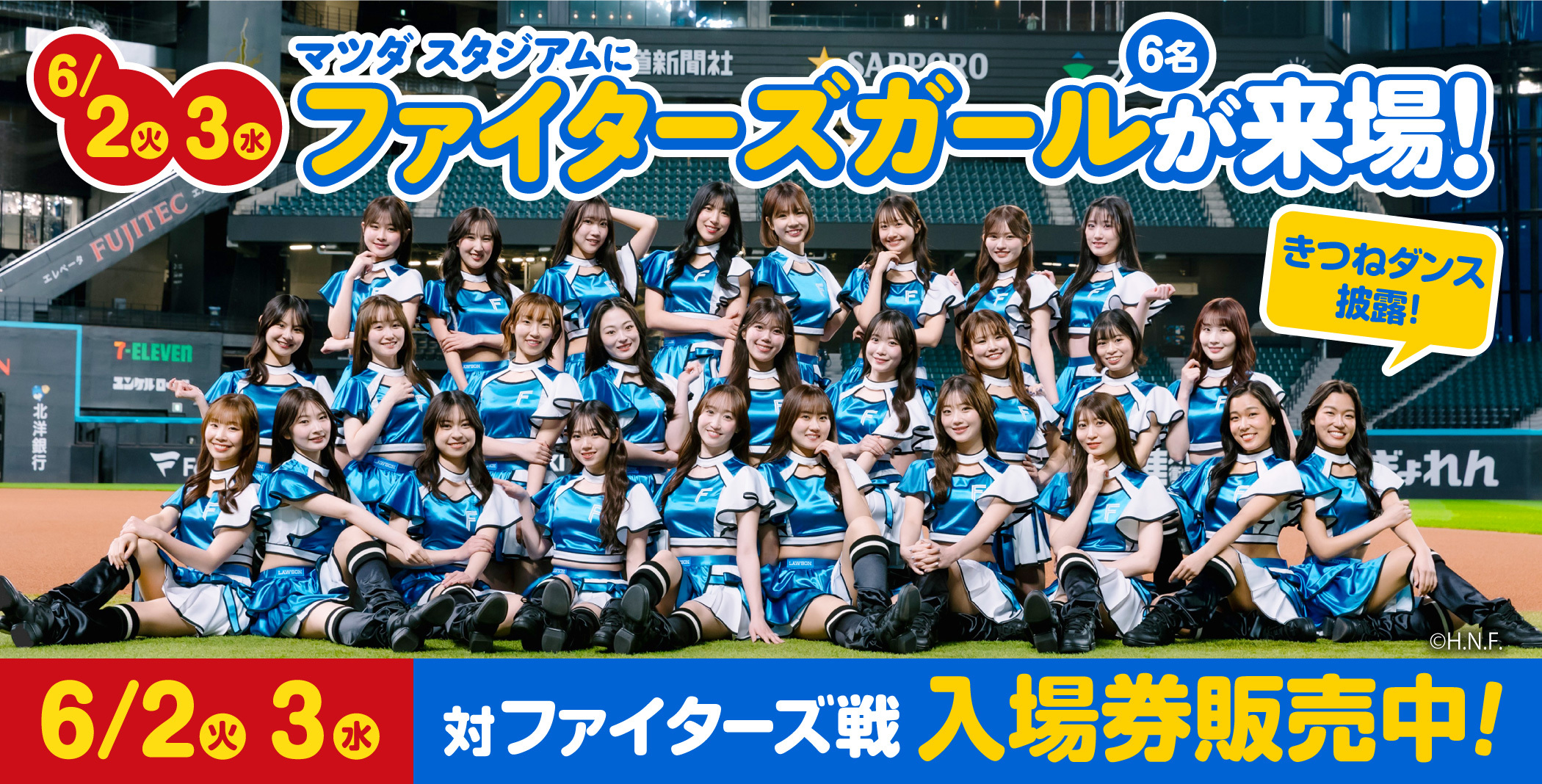 北海道日本ハムファイターズ公式チアチーム『ファイターズガール』