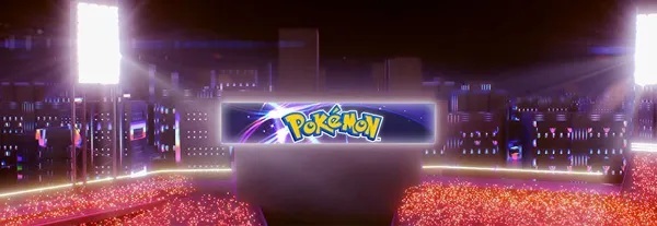 大型ビジョンにてポケモンが登場