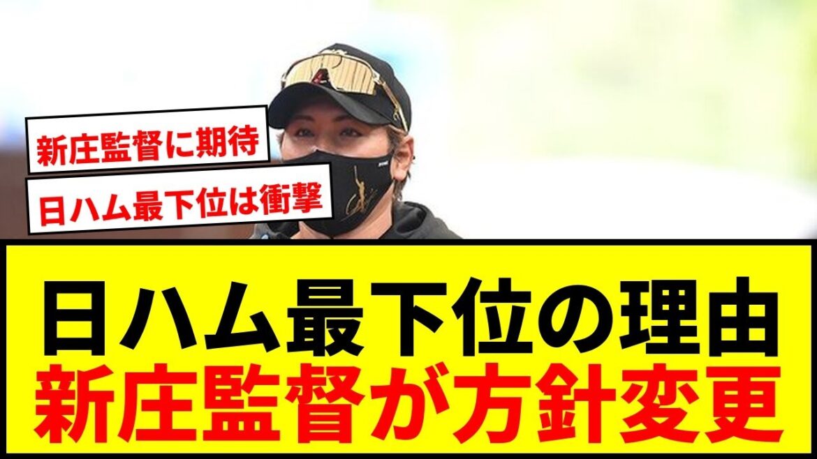 【衝撃】日本ハムまさかの最下位原因を他球団スコアラーが分析！新庄監督は方針変更を示唆wwww