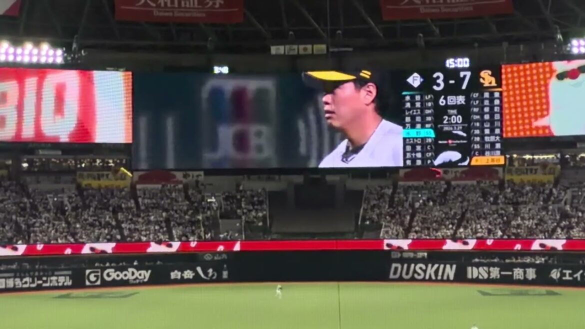 福岡ソフトバンクホークス　上茶谷投手登場シーン