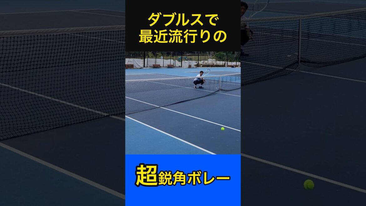ダブルス上手い人はみんな出来る！超鋭角ボレー！ #tennis #テニス #土居コーチ #ダブルス