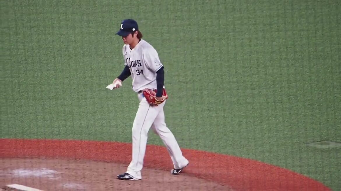 2025.09.29 埼玉西武-千葉ロッテ #甲斐野央 投球練習 (ベルーナドーム)